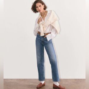 Everlane The Cheeky Straight Jeans in Vintage Mid (Low Stretch)